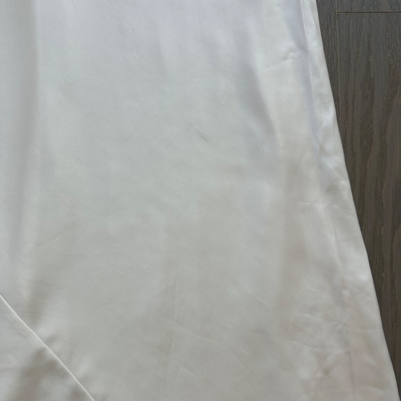 Reformation CIANA Satin Long Sleeve Maxi Dress Wedding Bridal FIOR DI LATTE Sz 2 - Picture 12 of 15